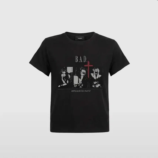 [BUNJANG] BADBLOOD Trinity Girls Black T-Shirt Size S / 배드블러드 B.A.D. trinity girls 블랙 티셔츠 s사이즈