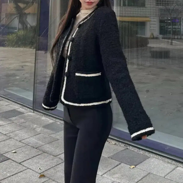 [BUNJANG] KindaMimi Wool Tweed Quilted Padding / 카인다미 울 트위드 누빔 패딩