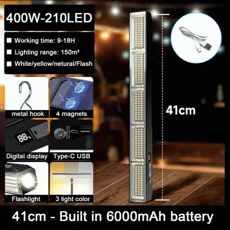 [BUNJANG] Rechargeable Standing Work Light Bar 41cm / 충전식 스텐딩 라이트바 작업등