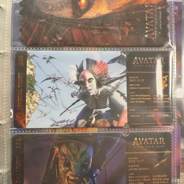 [BUNJANG] Avatar 3 Merchandise Bundle Set (CineQ + Original Ticket + Light & Sound Package + Art Card) / 특가 할인)아바타 3 굿즈 일괄 양도 (씨네큐+오리지널 티켓+광음패키지+아트카드)