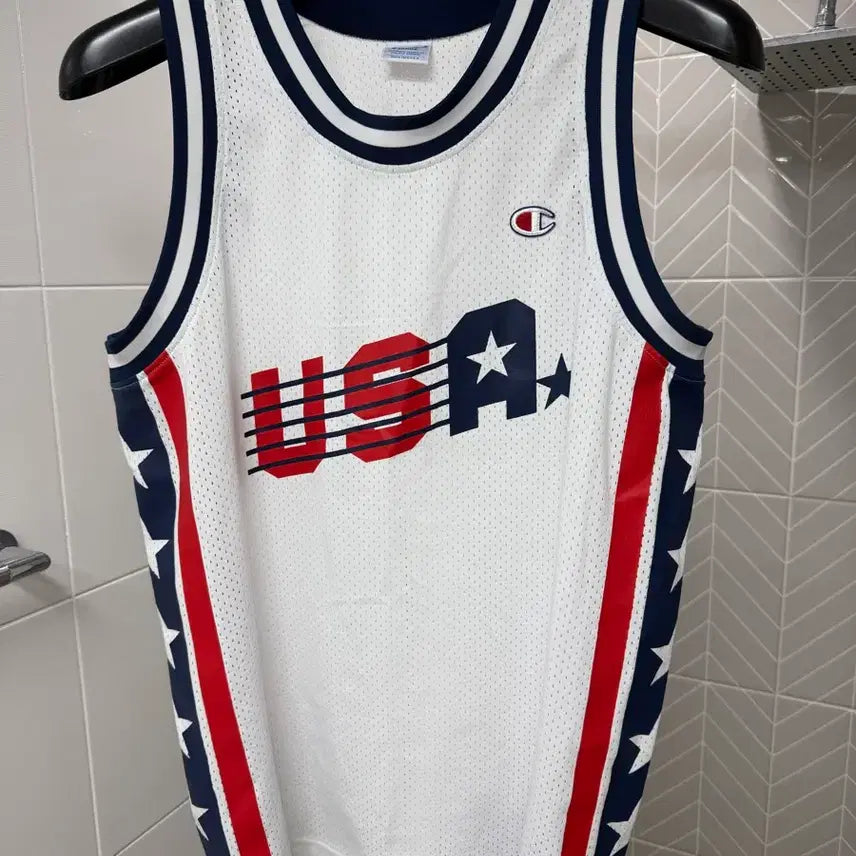 [BUNJANG] Champion USA Basketball Jersey L / 챔피온 USA 농구 져지 L (Champion)