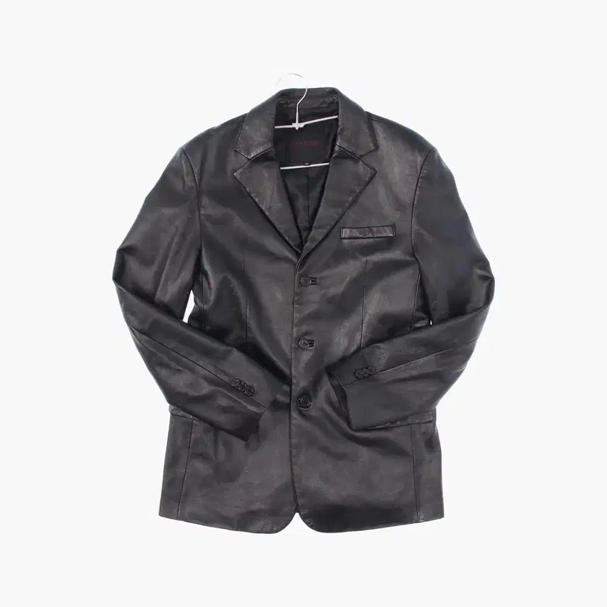 [BUNJANG] JPN Real Leather Western Jacket Black / 리얼 레더 웨스턴 자켓 블랙