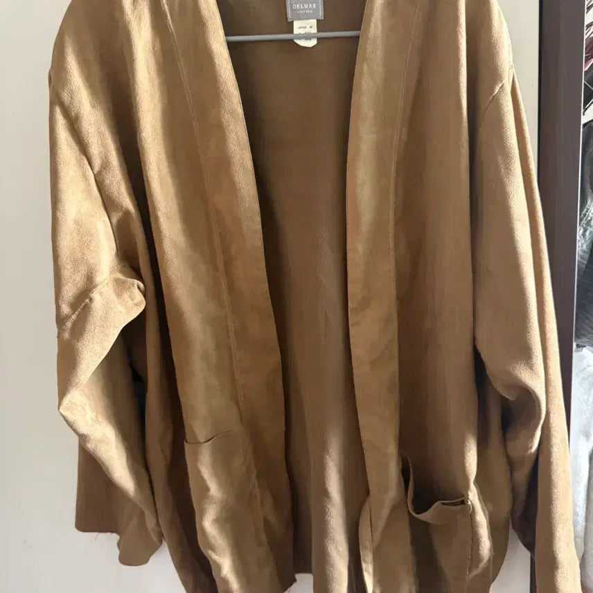 [BUNJANG] DELUXE Suede Cardigan L / 디럭스 스웨이드 가디건 L made in japan
