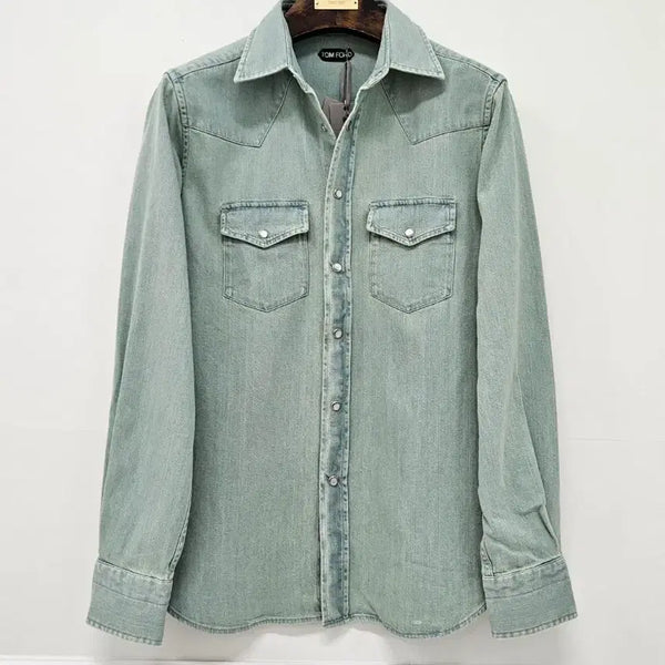 [BUNJANG] Tom Ford Western Denim Shirt / [새상품] 톰포드 웨스턴 데님셔츠
