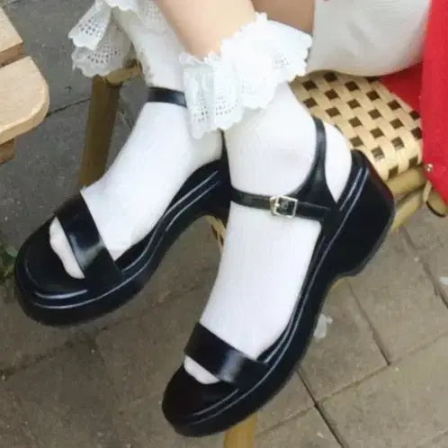 [BUNJANG] Jill by Jill Stuart Black Summer Sandals 235mm / 정품) 질바이질스튜어트 여름 블랙 샌들 235mm