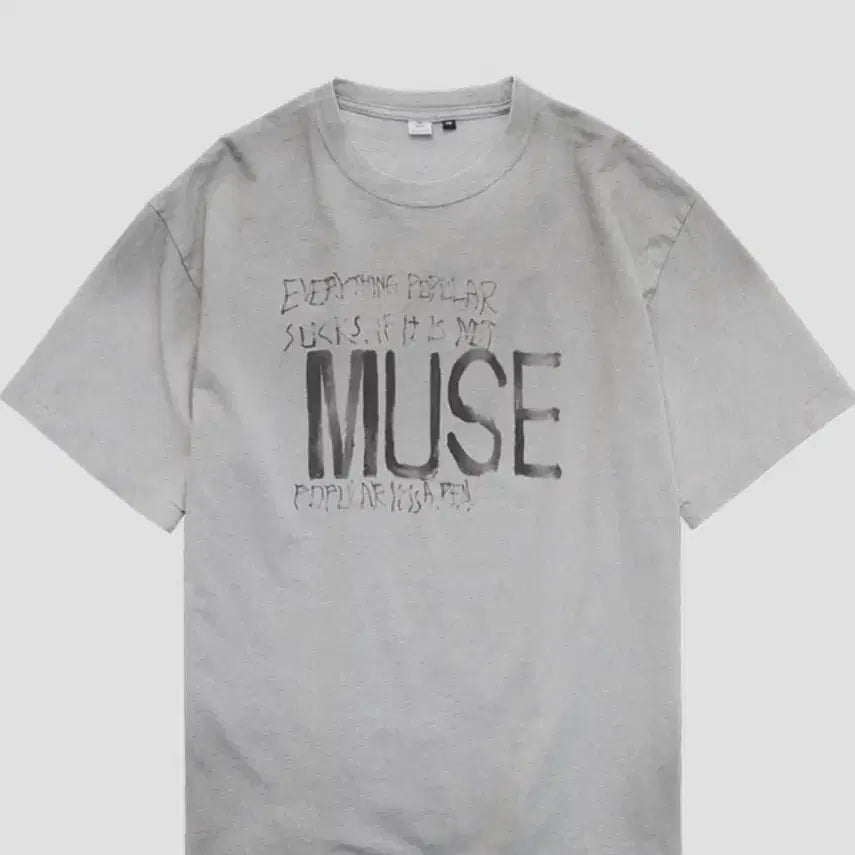 [BUNJANG] Poleritus 1011 Mac Muse T-Shirt Melange Grey Size 3 / 폴리테루 1011 마카 뮤즈 티셔츠 멜란지 그레이 3사이즈