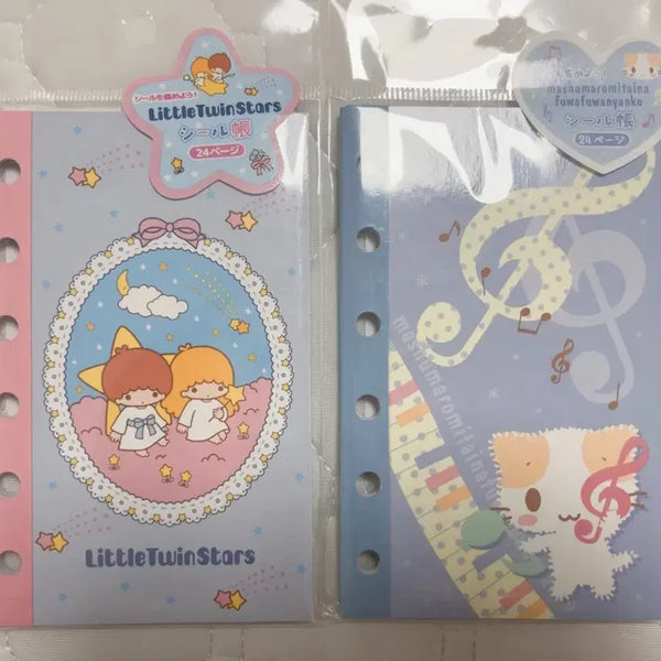 [BUNJANG] Little Twin Stars Marshmallow Binder Inserts (6-Ring, A7) / 리틀트윈스타 마슈마로 스핀즈 속지 6공 a7