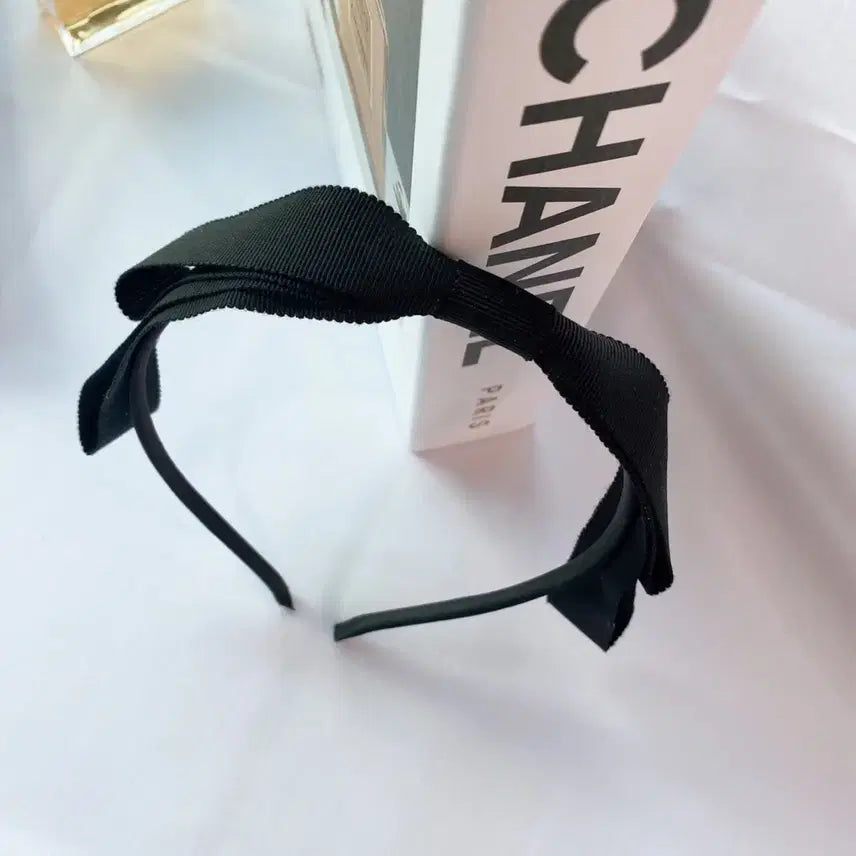 [BUNJANG] High-Quality Black Ribbon Headband / 리본머리띠