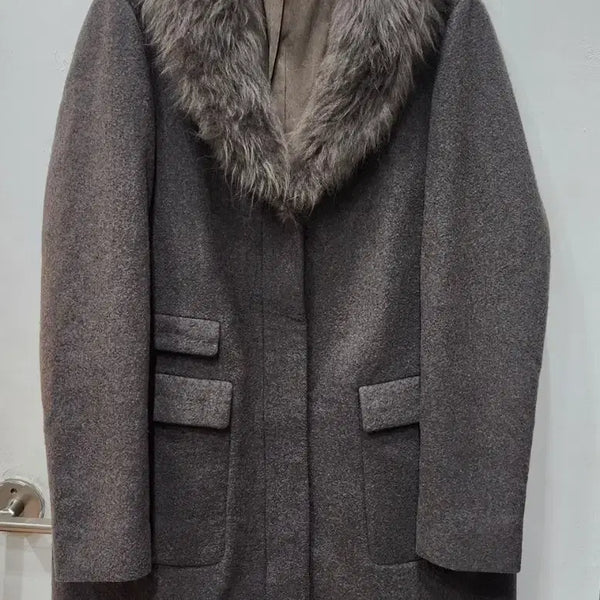 [BUNJANG] Brunello Cucinelli Mocha Gray Wool Cashmere Coat / 브루넬로쿠치넬리 모카 그레이 울캐시미어 코트44