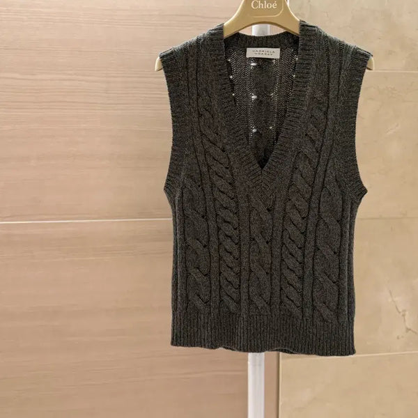 [BUNJANG] Gabriela Hearst Cashmere Knit Vest / 가브리엘라 허스트 캐시미어 니트 베스트