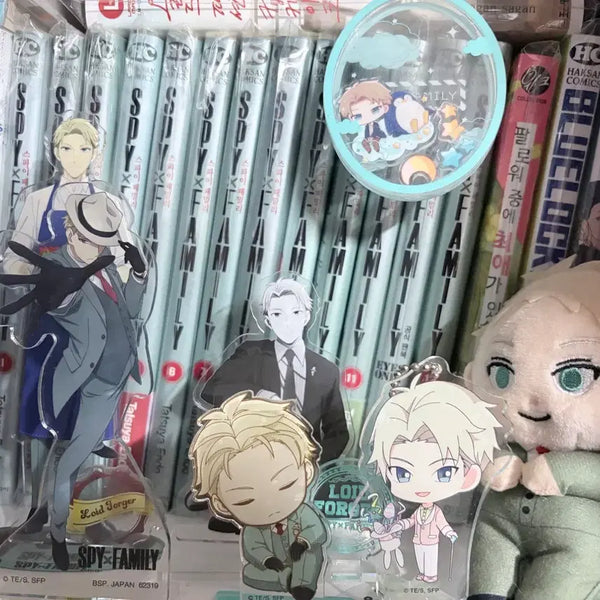 [BUNJANG] Spy x Family Loid Forger Acrylic Stand & Plush Bundle / 스파이패밀리 로이드 포저 아크릴, 인형 일괄 판매