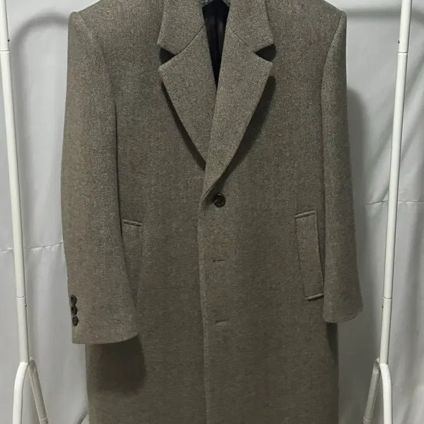[BUNJANG] TAILLE HERRINGBONE Single Breasted Overcoat / [판매]타일레 / 헤링본 코트 / 2