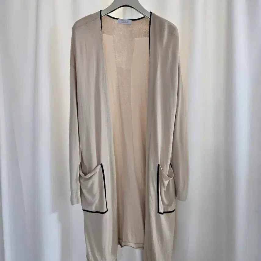 [BUNJANG] TIME Beige Long Cardigan / 타임 롱 가디건