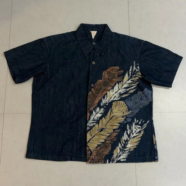 [BUNJANG] 45RPM Denim Short Sleeve Shirt / 45RPM 데님 반팔셔츠 일본제