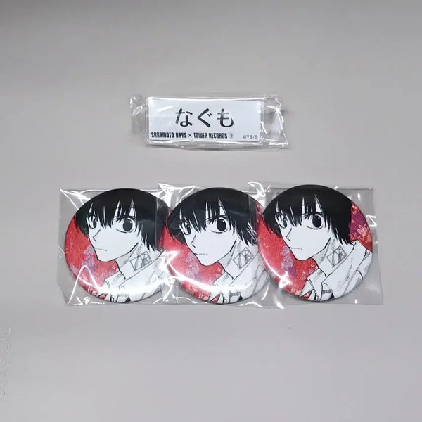 [BUNJANG] Sakamoto Days Nagumo Emotion Can Badge & Name Tag Set / 사카데이 사카모토데이즈 나구모 이모션 캔뱃지 뱃지 나구모 명찰