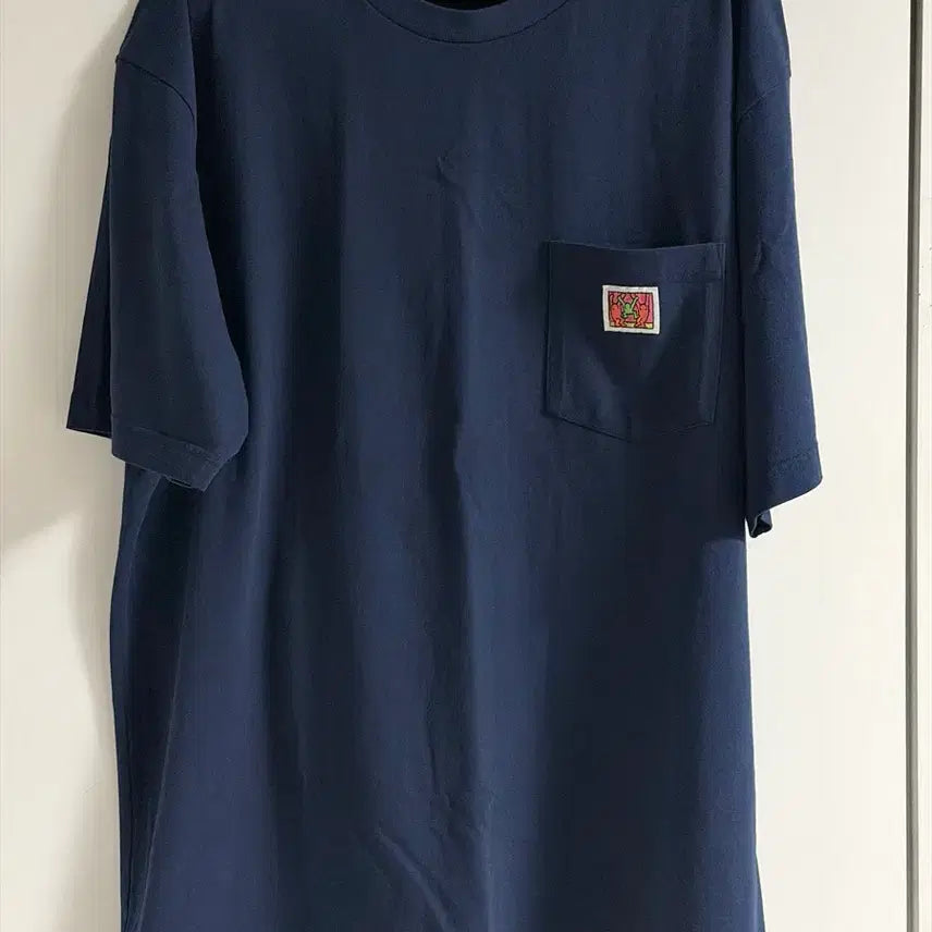 [BUNJANG] Uniqlo Keith Haring Graphic T-Shirt Navy / [1회 착용]유니클로 Keith Haring 그래픽 티