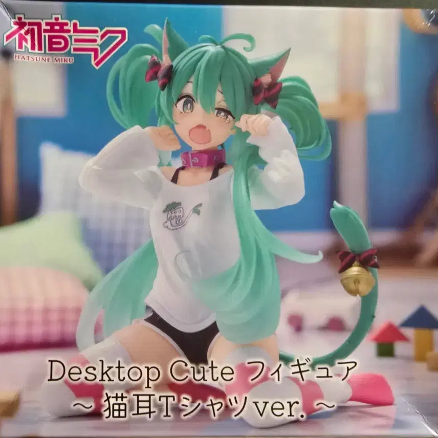 [BUNJANG] Taito Hatsune Miku Cute Nekomimi Shirt Desktop Figure (Reissue) / 하츠네 미쿠 타이토 큐트 네코미미 셔츠 데스크탑 피규어 판매합니다