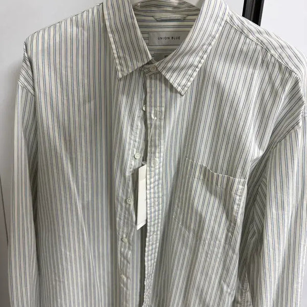 [BUNJANG] UNIONBLUE Thames Stripe Shirt (L) / 유니온블루 템즈(thames) 스트라이프 셔츠 L 새상품