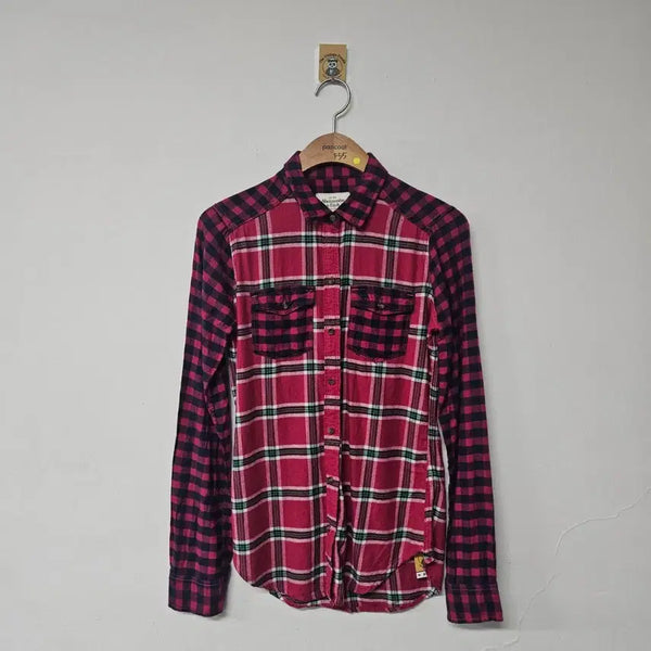 [BUNJANG] Abercrombie Women's Plaid Shirt / [XS] 아베크롬비 여성 체크 셔츠 남방 (F55)