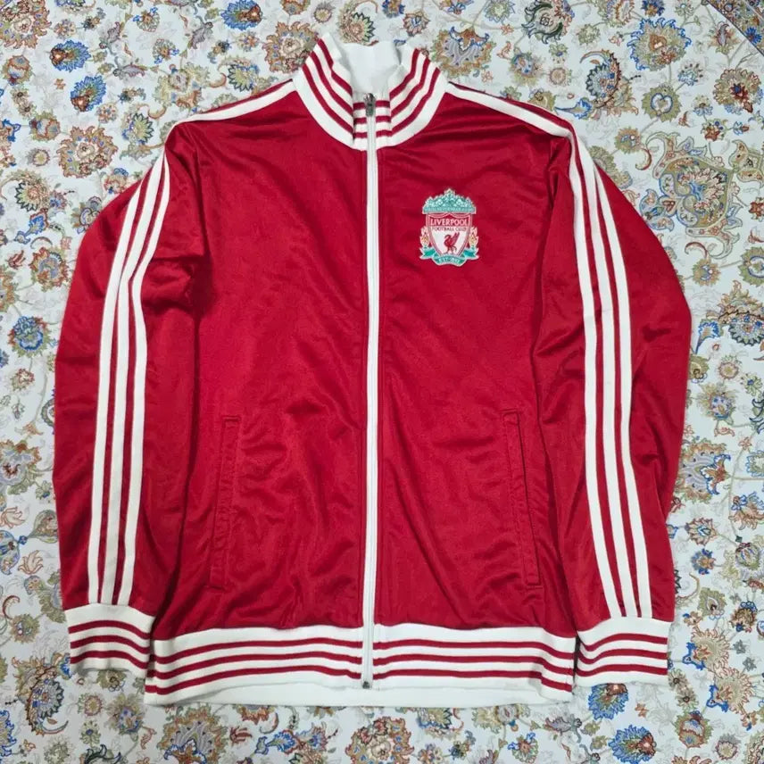 [BUNJANG] Adidas Liverpool White-Red Track Top Jersey S / 아디다스 리버풀 흰빨 희귀 져지 트랙탑 S