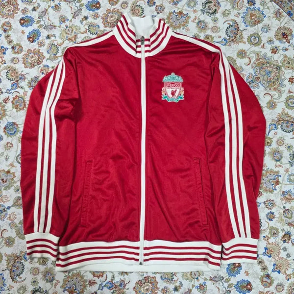 [BUNJANG] Adidas Liverpool White-Red Track Top Jersey S / 아디다스 리버풀 흰빨 희귀 져지 트랙탑 S