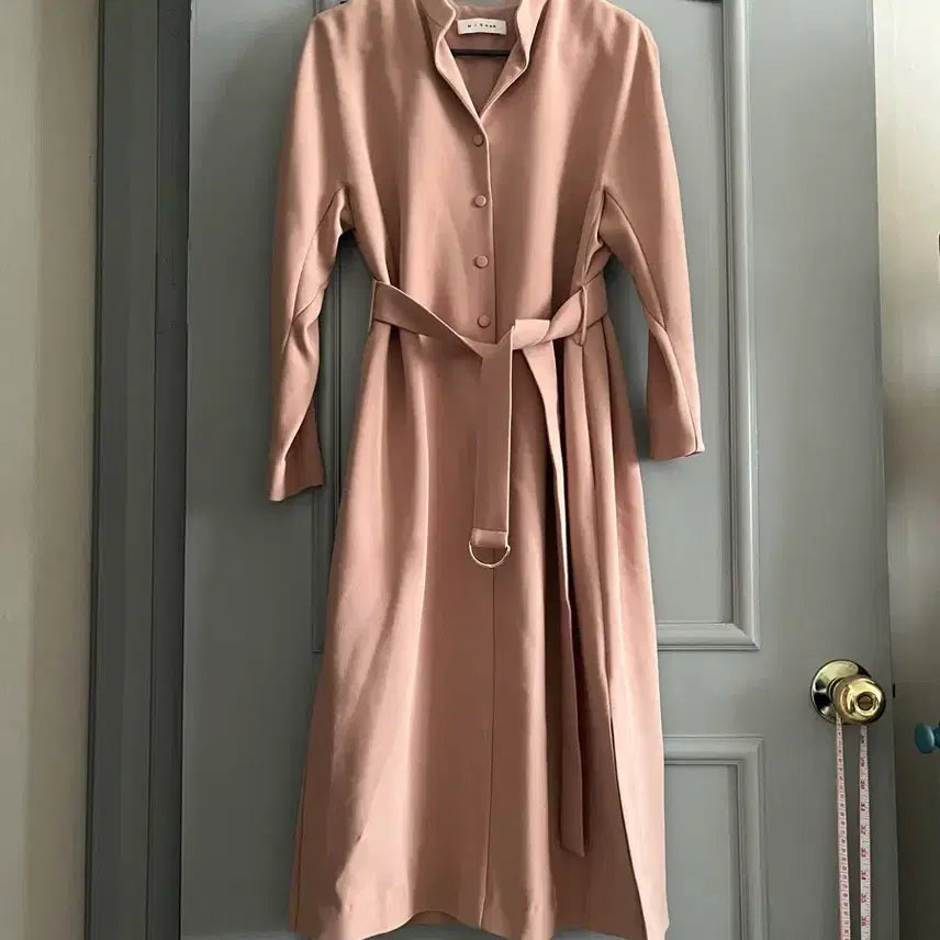 [BUNJANG] MICHAA Belted Open-Back Pleated Dress / 미샤 벨티드 뒤트임 플리츠 원피스 호칭 85-97-160사이즈
