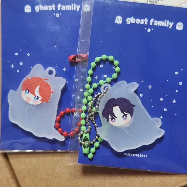 [BUNJANG] Demost That You'll Die If You Can't Debut Kim Rae Bin & Cha Yu Jin Ghost Keyring / 데못죽 김래빈 차유진 유령키링