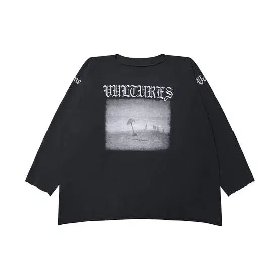 [BUNJANG] Kanye West Yeezy Vultures 2 Long T-Shirt Black Size 2 / 칸예 웨스트 이지 벌처스 2 롱 티셔츠 블랙 사이즈 2