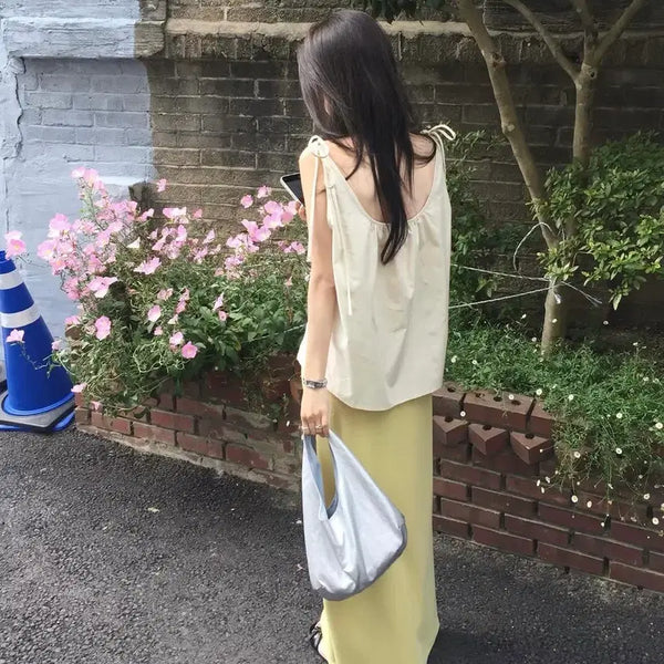 [BUNJANG] Nylon Shoulder Bag / 실버 숄더백