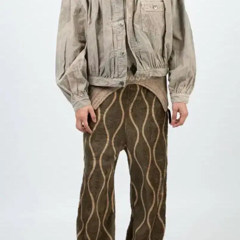 [BUNJANG] Kapital Drunk Stripe Fleece Pants / 캐피탈 Drunk Stripe Fleece  하의