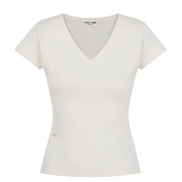 [BUNJANG] Pale J - Bella Basic V-Neck T-Shirt / 페일제이드 벨라 베이직 브이넥 반팔티 Bella Basic V Neck
