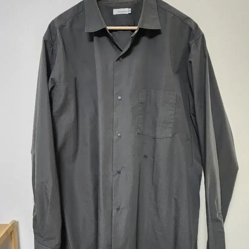 [BUNJANG] nanamica Regular Collar Wind Shirt Charcoal XL / 나나미카 레귤러 칼라 윈드 셔츠 차콜 XL