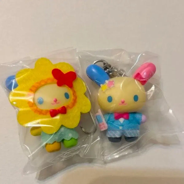 [BUNJANG] Sanrio Chibitomo Forest/School Uniform Usahana Keyring Set / 2주 내 출고) 산리오 치비토모 숲속,교복 우사하나 키링 세트
