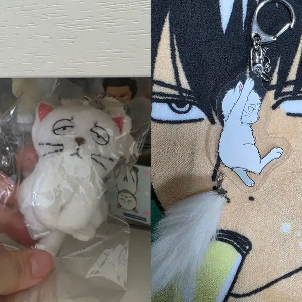 [BUNJANG] Gintama Ginko-chan Keychain Set / 은혼 긴냥이 키링 세트