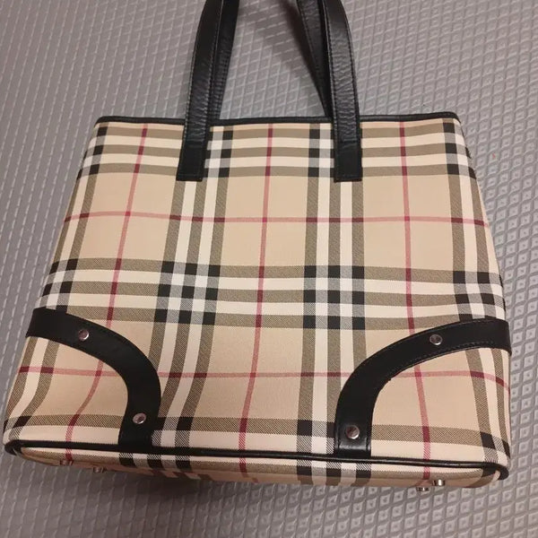 [BUNJANG] Burberry Check Shoulder Bag Black / 버버리 체크 숄더백 블랙