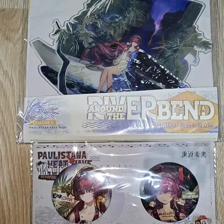 [BUNJANG] Reverse 1999 Yenisei Swimsuit Skin Acrylic Stand + Badge Set Bundle / 리버스1999 예니세이 수영복스킨 아크릴스탠드+뱃지세트 일괄
