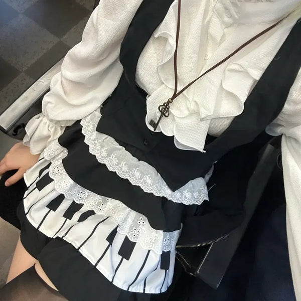 [BUNJANG] Gothic Punk 3-Piece Outfit / 고스로리 고딕 펑크 3피스
