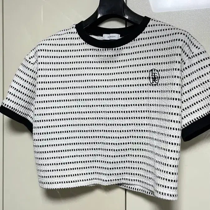 [BUNJANG] 8 Seconds Crop Knit Short Sleeve / 에잇세컨즈 크롭 니트 반팔