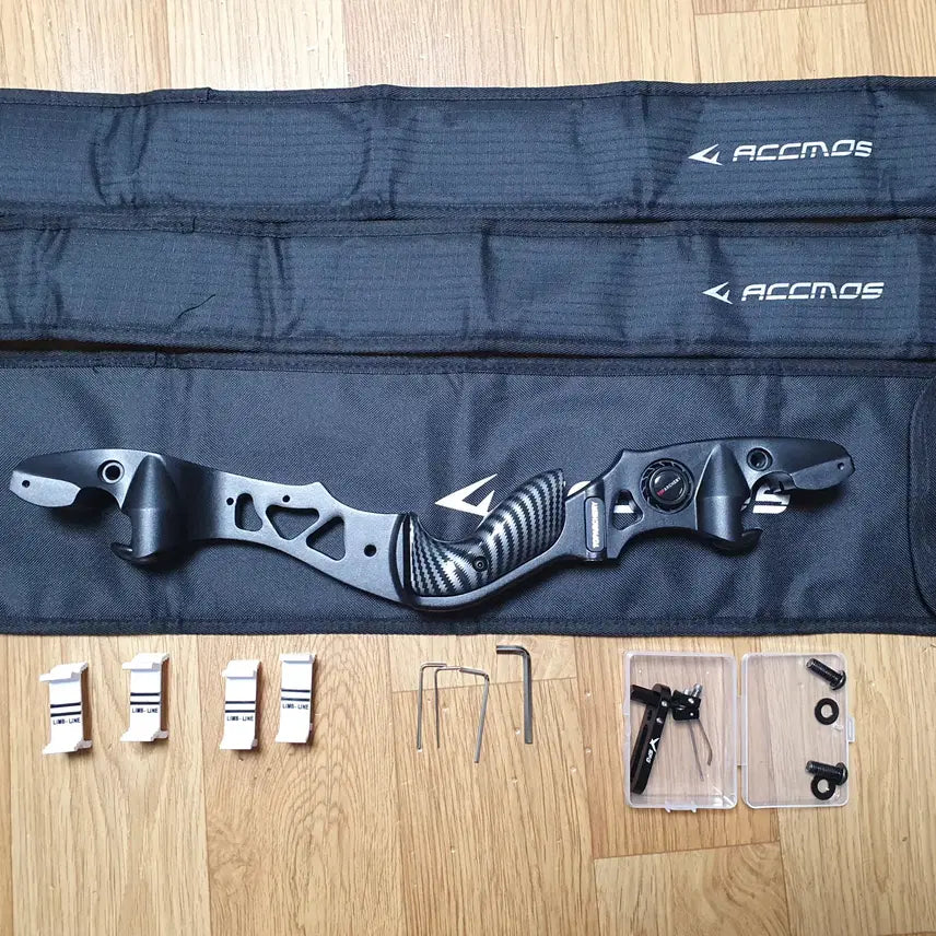 [BUNJANG] 19-inch ILF Riser Bundle with Arrow Rest and Limb Center Gauge / 19인치 ilf 라이저, 에로우 레스트, 림 센터 게이지, 주머니 일괄