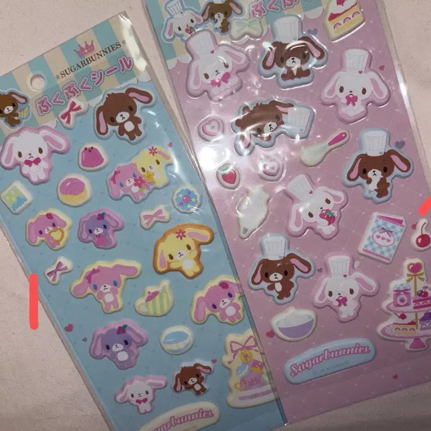 [BUNJANG] Sugabunnies Plush Stickers / 슈가바니즈 폭신 스티커