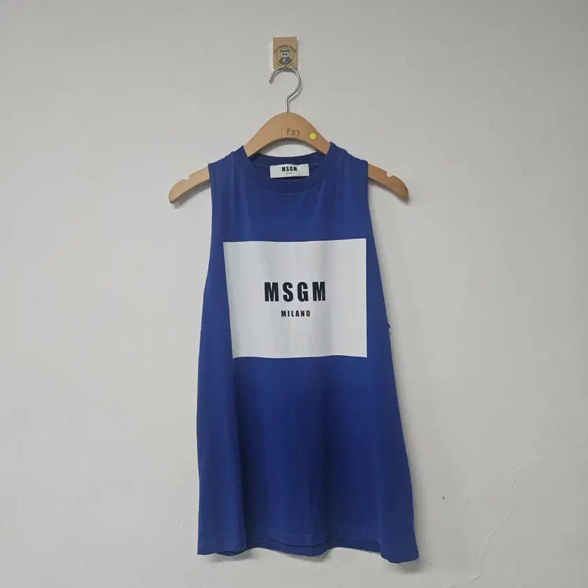 [BUNJANG] MSGM Sleeveless Tank Top (F03) / [S] MSGM 민소매 나시티 (F03)
