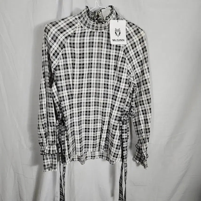 [BUNJANG] Checkered Blouse (New) / 매긴 체크 블라우스55(새상품)