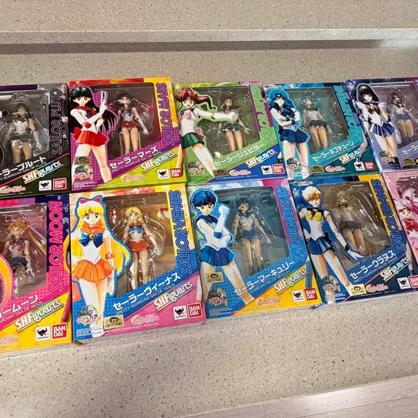 [BUNJANG] Bandai S.H.Figuarts Sailor Moon 20th Anniversary Original First Edition 10 Figure Set / 반다이 S.H.Figuarts SHF 세일러문 20주년 초판 10종 세트