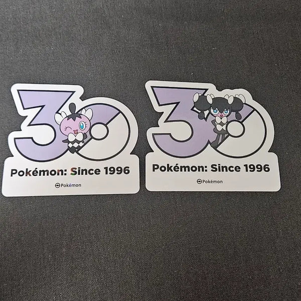 [BUNJANG] Pokemon 30th Anniversary Logo Stickers (Goodra, Goomy Bundle Set) / 포켓몬 30주년 로고스티커 (고디탱,고디보미 일괄)