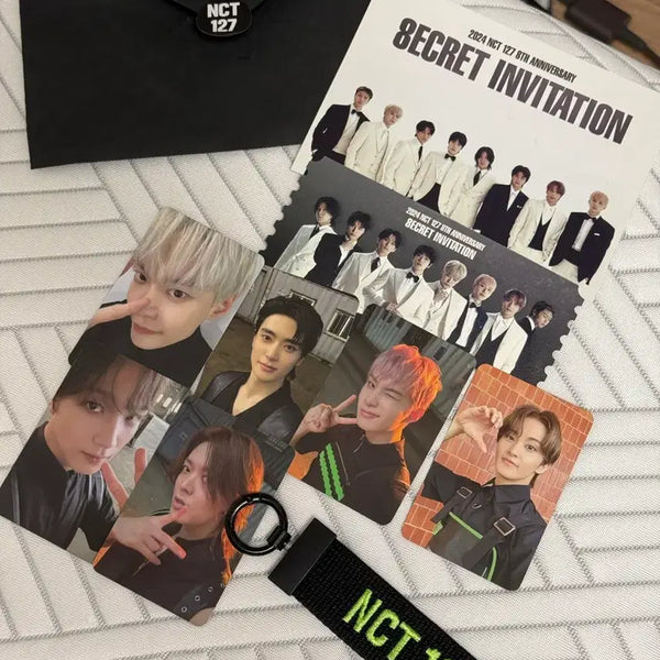 [BUNJANG] NCT 127 Fan Meeting Entrance Gift Photocard and Logo Keyring Bundle / 엔시티 nct 127 팬미팅 입장선물 양도