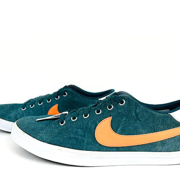 [BUNJANG] Nike SB Blazer Court Mid Midnight Turquoise Suede Men's Shoes / (250) 나이키SB 블레이저 코트