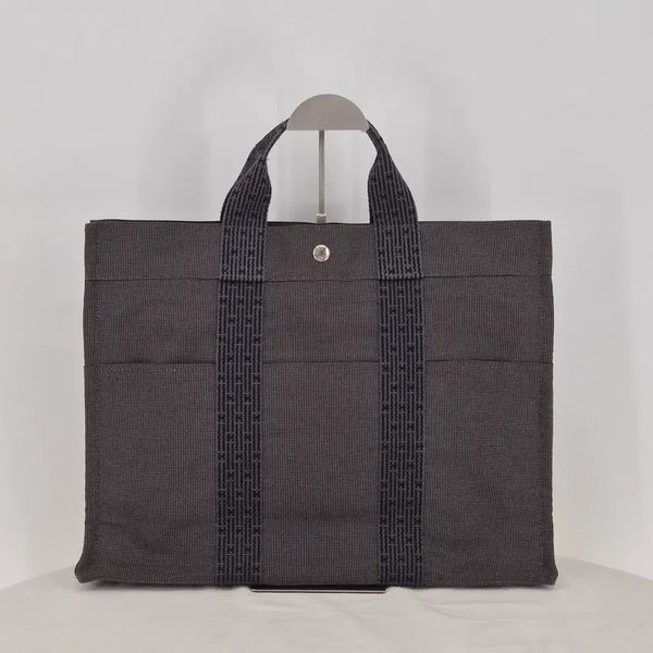 [BUNJANG] Hermès Faurio Tote Bag MM Dark Grey Canvas / 에르메스 후루토 토트백 MM (정품)