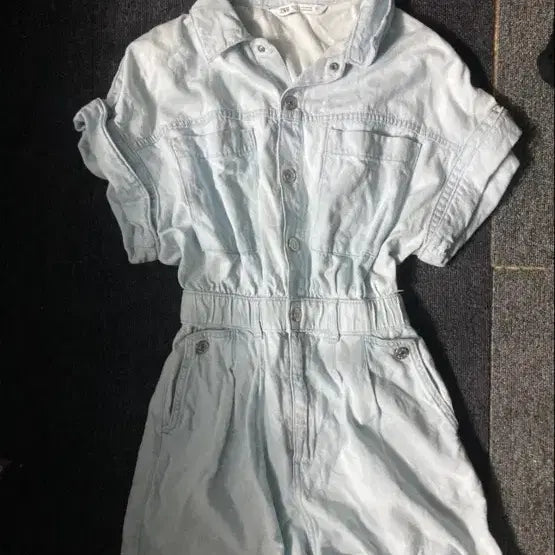 [BUNJANG] ZARA Denim Jumpsuit Vintage Blue / 자라 청순 청 데님 점프슈트 청순