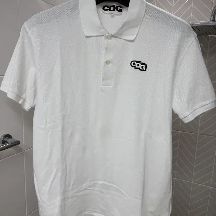 [BUNJANG] CDGCDGCDG Logo Patch Polo Shirt 2XL / CDGCDGCDG 로고 패치 폴로 셔츠 2XL
