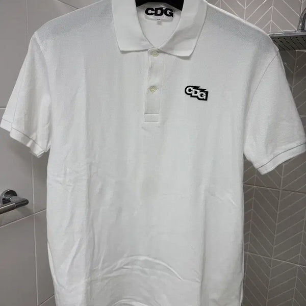 [BUNJANG] CDGCDGCDG Logo Patch Polo Shirt 2XL / CDGCDGCDG 로고 패치 폴로 셔츠 2XL